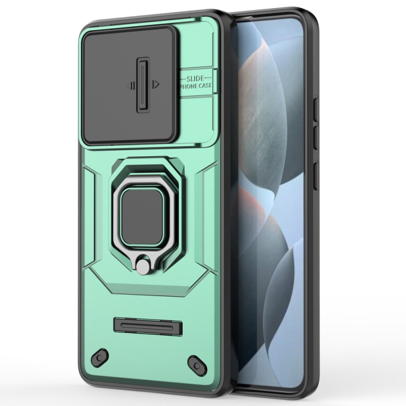 Poco X6 Pro 5G Ring Resistant Case with Sliding The
ns Protector