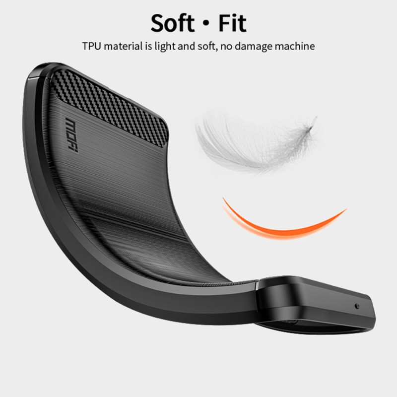 For Honor Magic6 Lite 5G Carbon Fiber Texture Case Anti-Dust TPU Phone  Cover - Black Wholesale