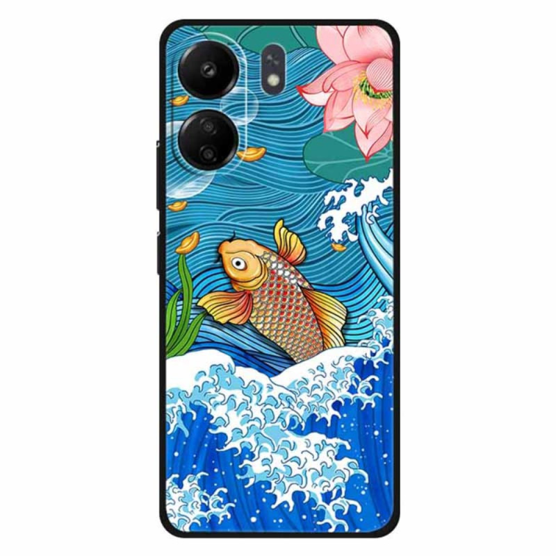 Xiaomi Redmi 13C / Poco C65 Gold Carp Surf Case