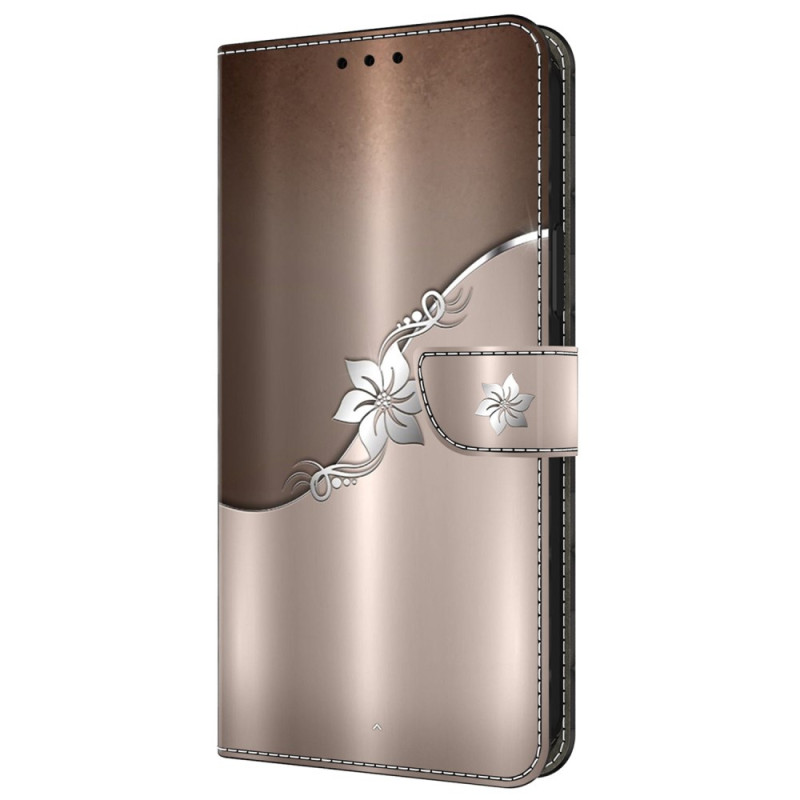 Samsung Galaxy A55 5G Case Silver Flower