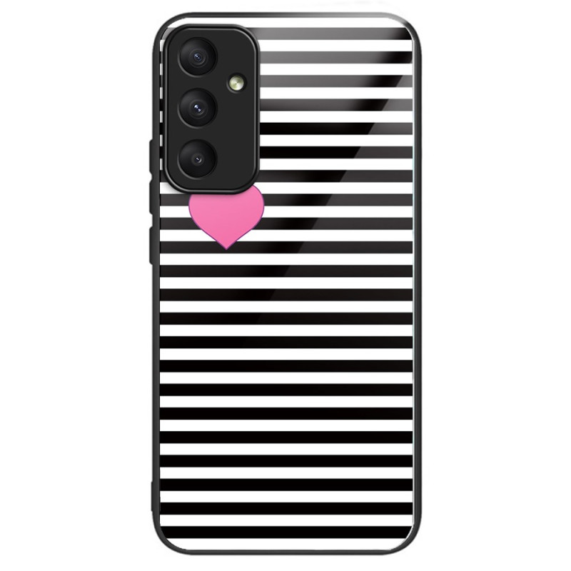 Samsung Galaxy A55 5G Case Stripes and Hearts