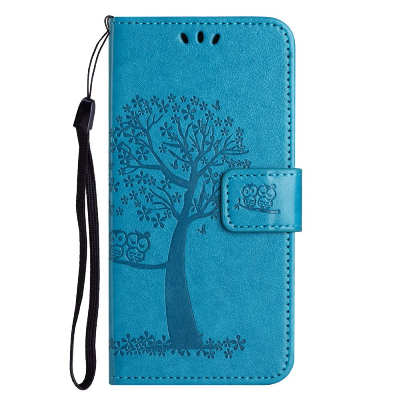 Case Samsung Galaxy A55 5G Owl and Tree with Lanyard