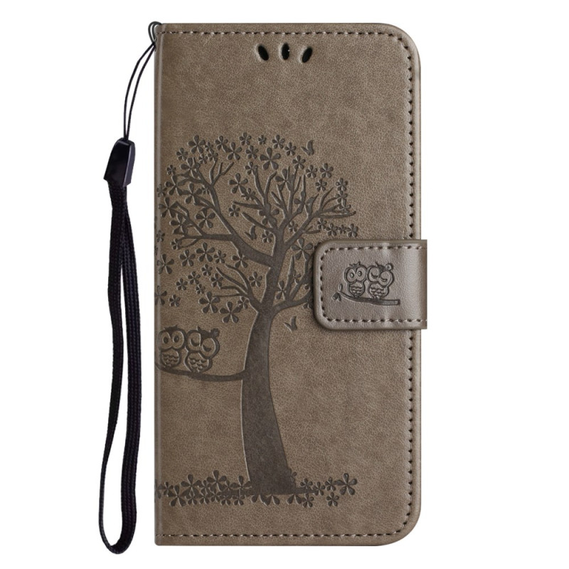 Case Samsung Galaxy A55 5G Owl and Tree with Lanyard