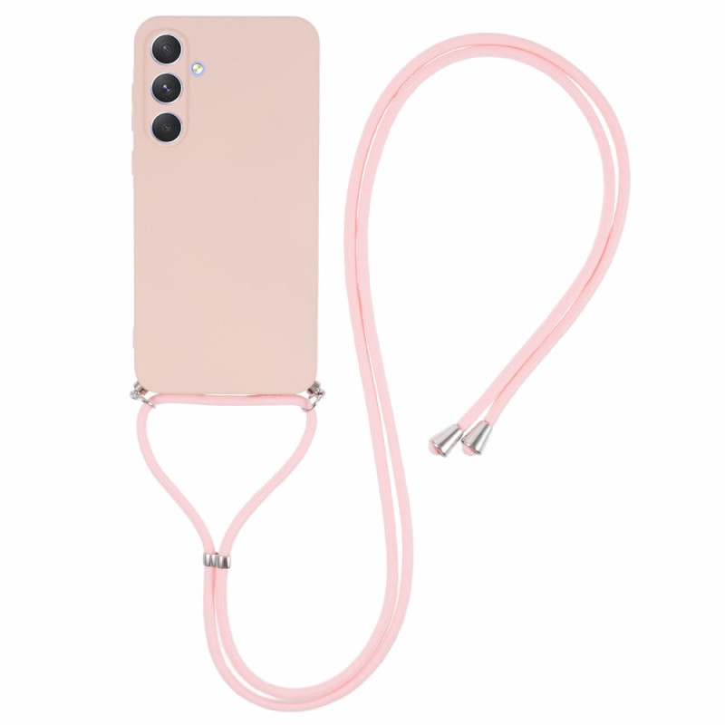 Samsung Galaxy A55 5G Lanyard Case Pink