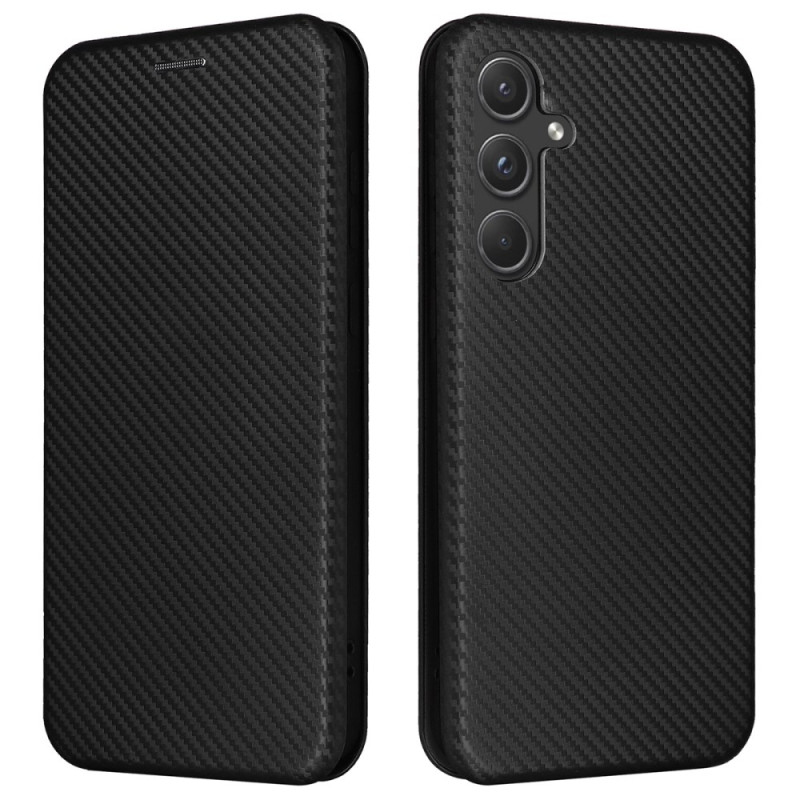 Flip Cover Samsung Galaxy A55 5G Texture Carbon Fibre