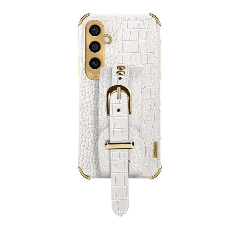 Samsung Galaxy A15 5G / A15 Crocodile Style Case with Bracelet-Support