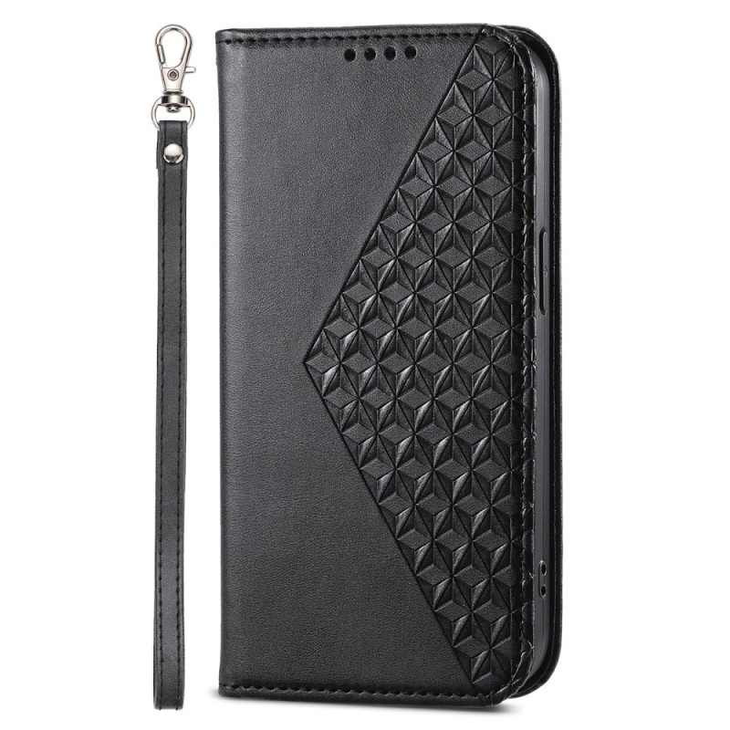 Flip Cover Samsung Galaxy A35 5G Losange Print with Strap