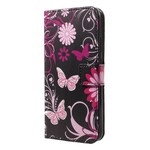Case Huawei P20 Lite Butterflies and Flowers