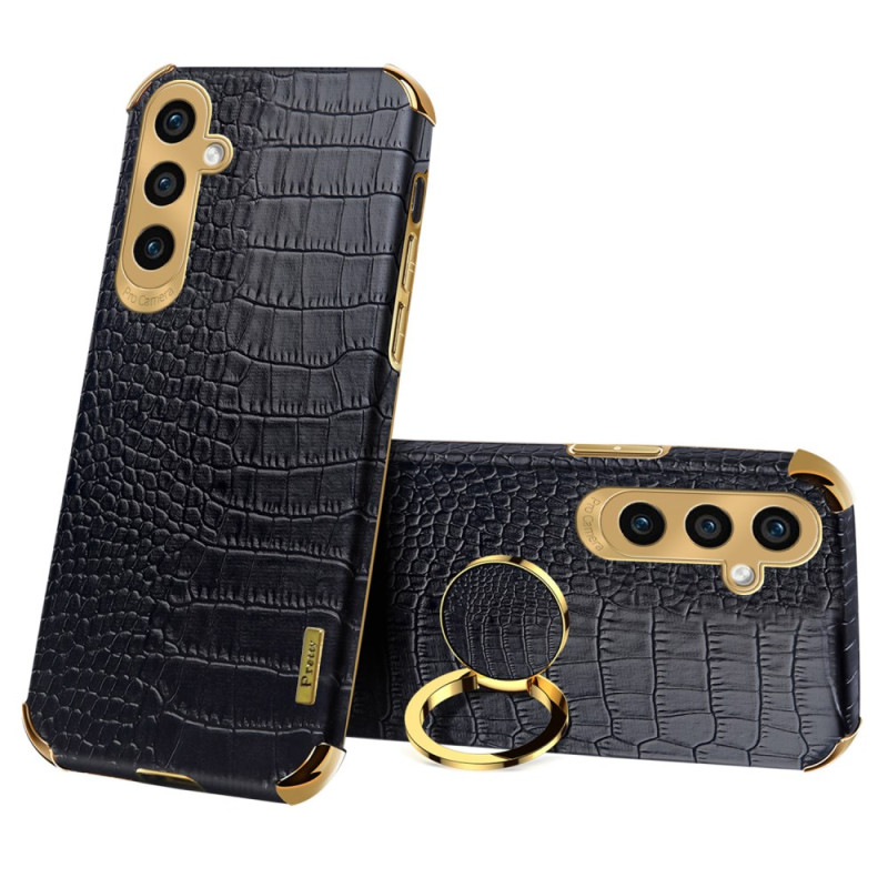 Samsung Galaxy A35 5G Crocodile Texture Case with Support Ring