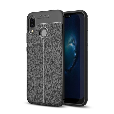Cover Huawei P20 Lite Leather Effect Lychee Double line