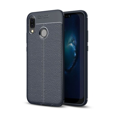Cover Huawei P20 Lite Leather Effect Lychee Double line