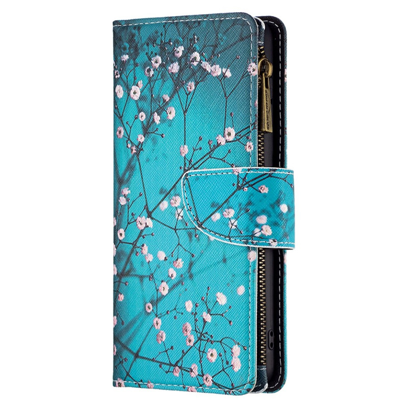Case Xiaomi Redmi Note 13 Pro 4G / Poco M6 Pro 4G Wallet Floral Branches with Strap
