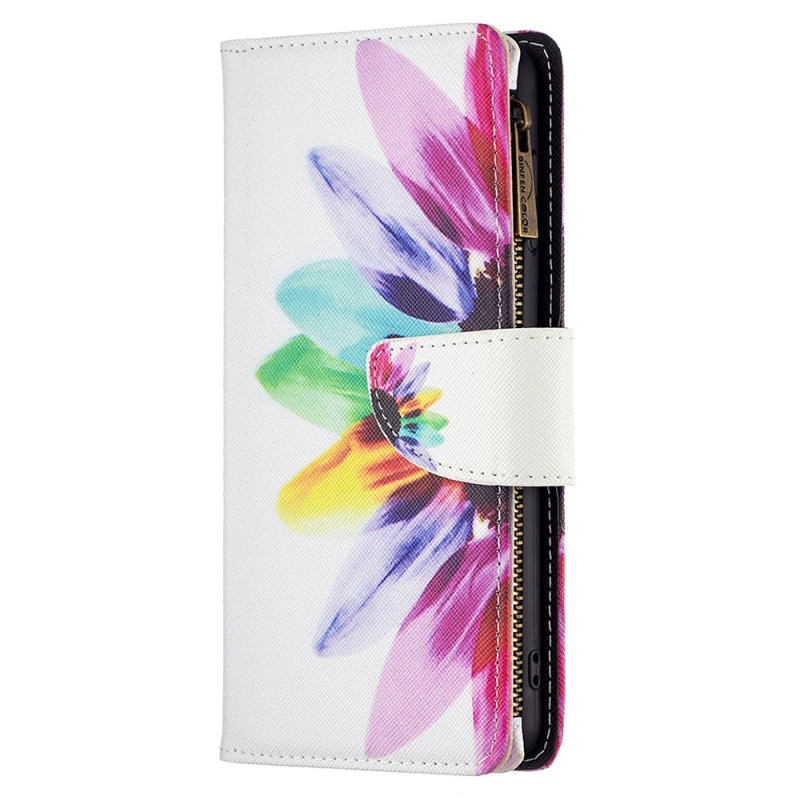 Xiaomi Redmi Note 13 Pro 4G / Poco M6 Pro 4G Watercolour Flower Wallet with Strap