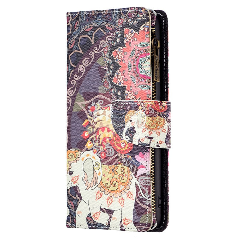 Case Xiaomi Redmi Note 13 Pro 4G / Poco M6 Pro 4G Wallet Tribal Elephant with Strap