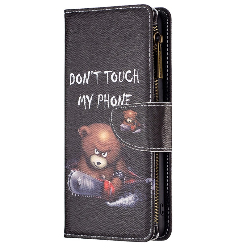 Case Xiaomi Redmi Note 13 Pro 4G / Poco M6 Pro 4G Wallet Dangerous Bear with Strap