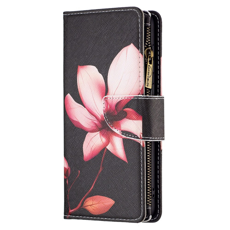Case Xiaomi Redmi Note 13 Pro 4G / Poco M6 Pro 4G Lotus Wallet with Strap