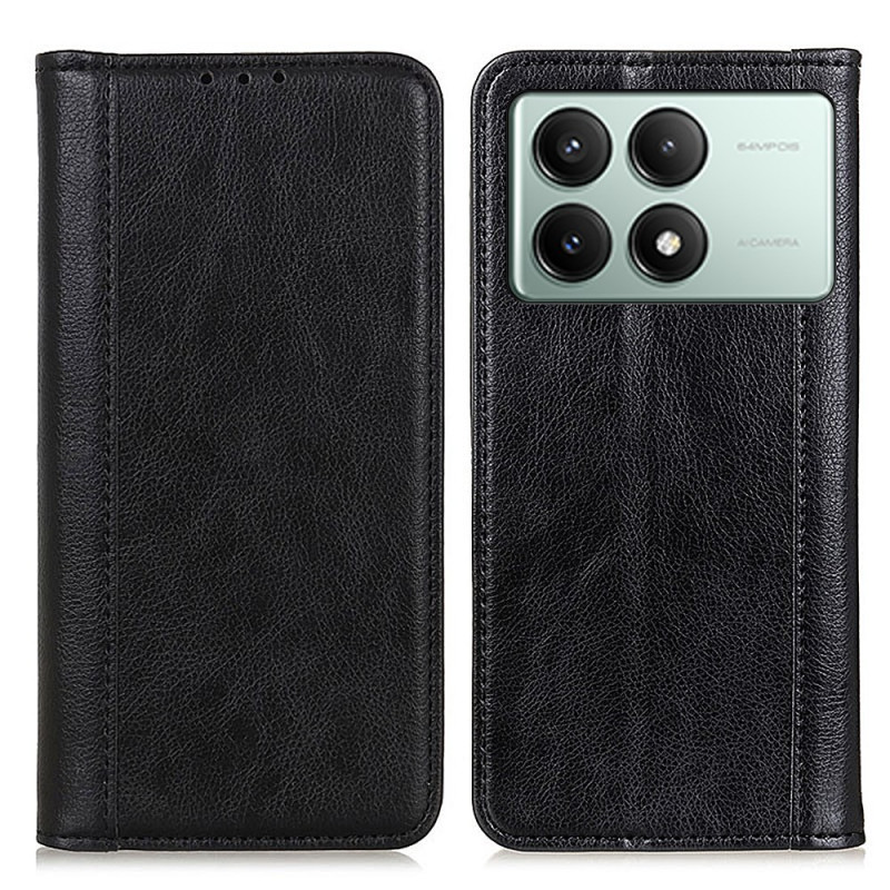 Flip Cover Poco X6 Pro 5G Cuir Fendu