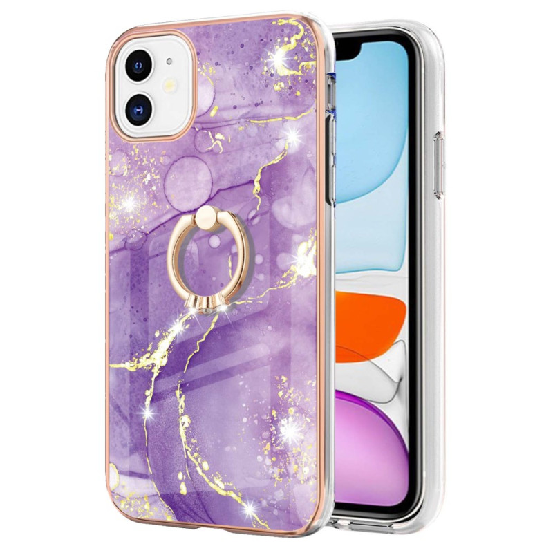 iPhone 11 Case Marble pattern ring stand