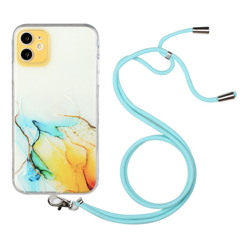 Drawstring Case iPhone 11 Marble Pattern