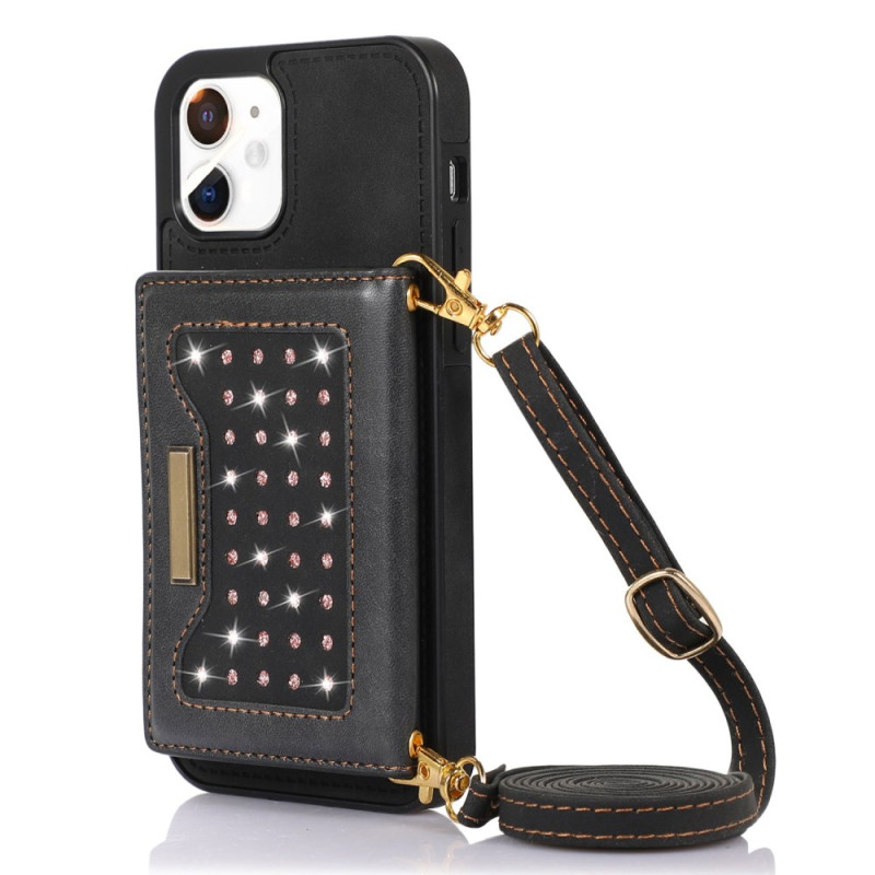 The
atherette and Strass iPhone 11 Case Shoulder Strap