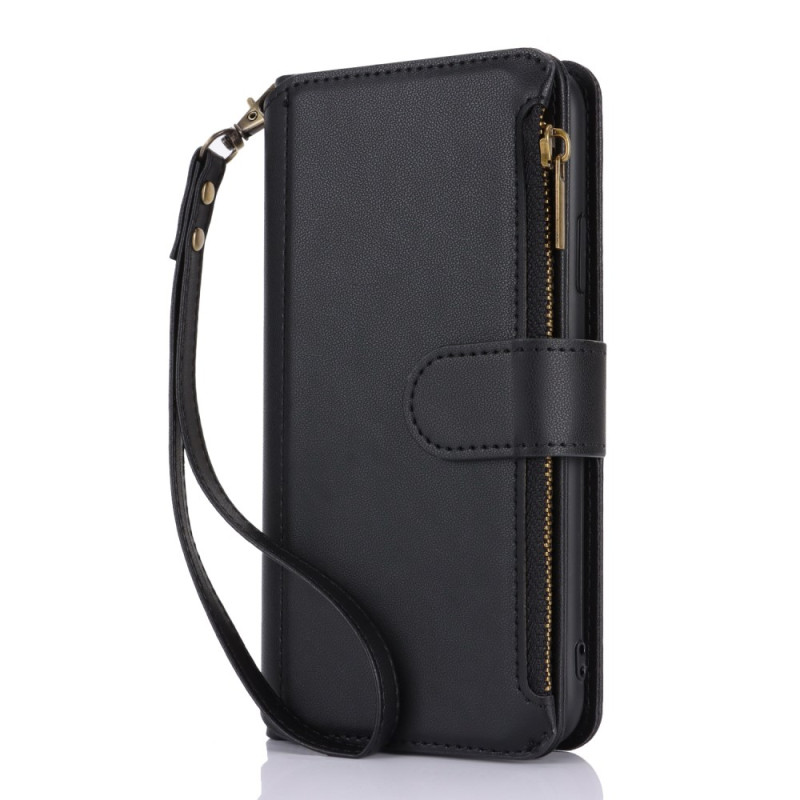 Cover for iPhone 11 Classic Wallet with Strap and Shoulder Strap