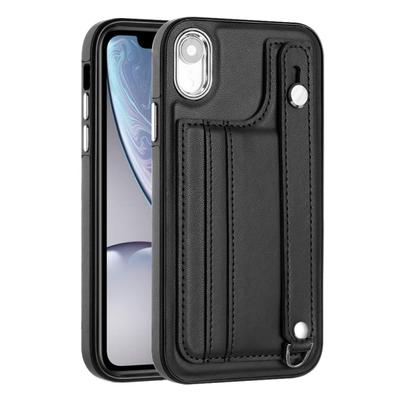 iPhone XR The
atherette Case with Support Strap