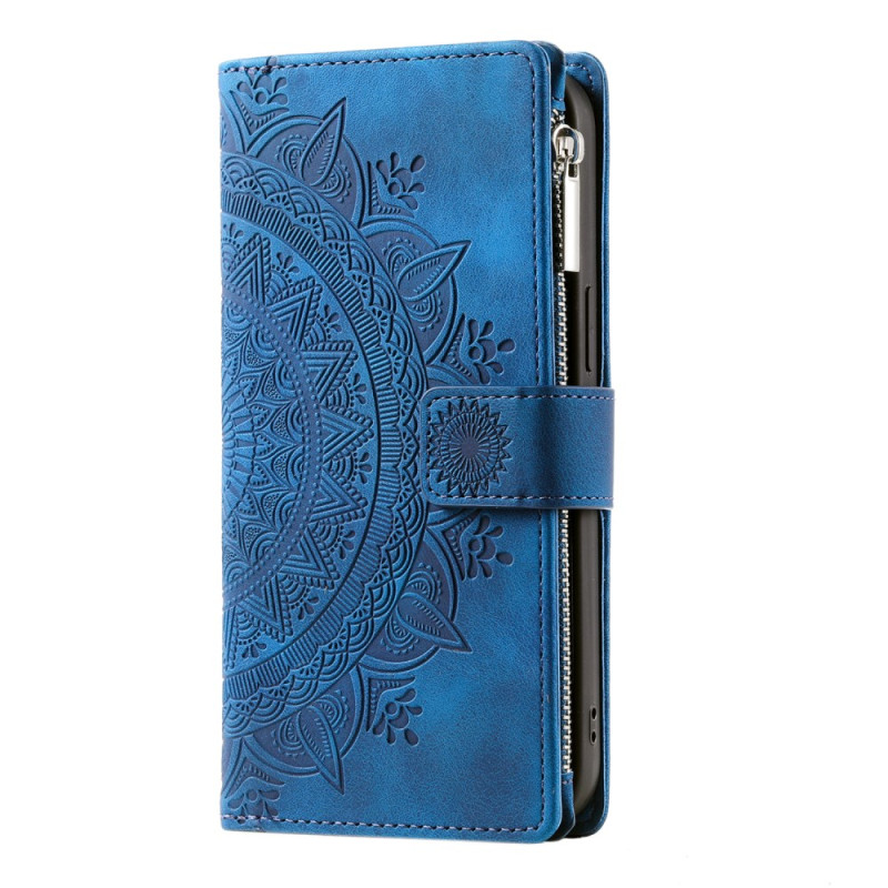 Case iPhone XR Wallet Mandala with Strap