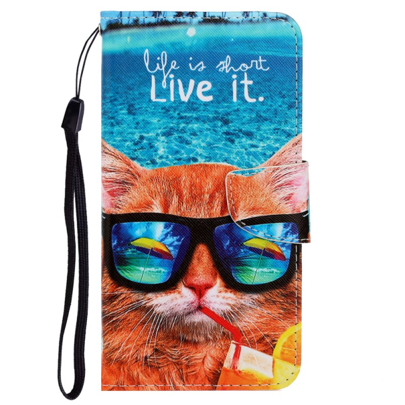 iPhone XR Life is Short case with strap