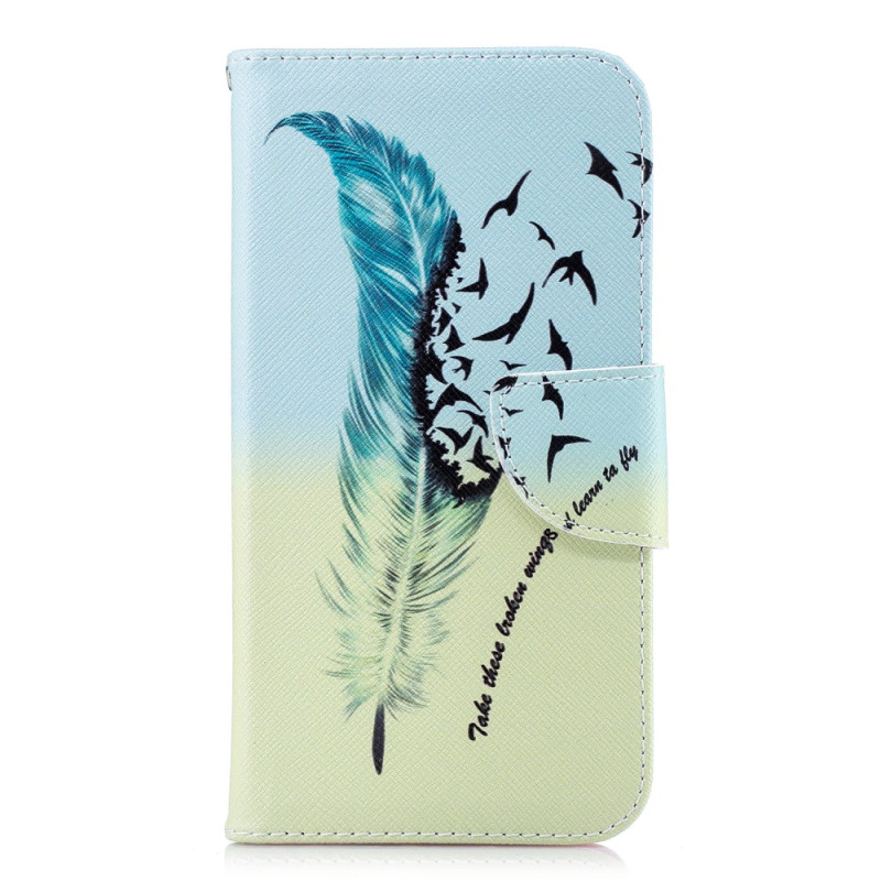 Case iPhone XR Feather pattern