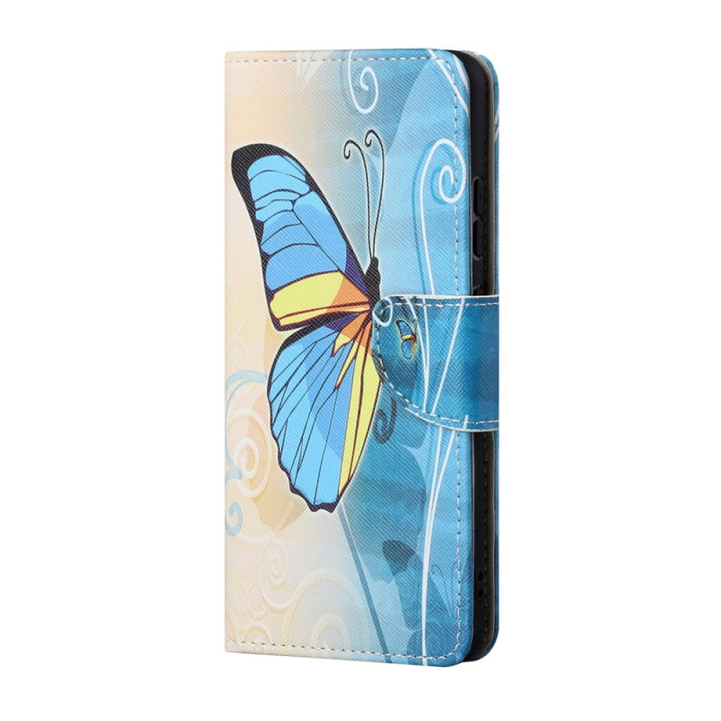 Google Pixel 8A Yellow and Blue Butterfly Case