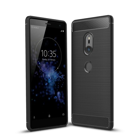 Sony Xperia XZ2 Brushed Carbon Fiber Case