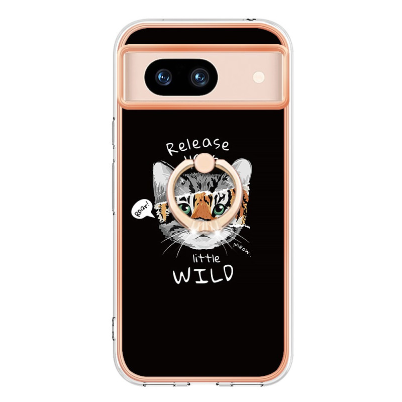 Google Pixel 8A Case Cat and Tiger Ring Stand