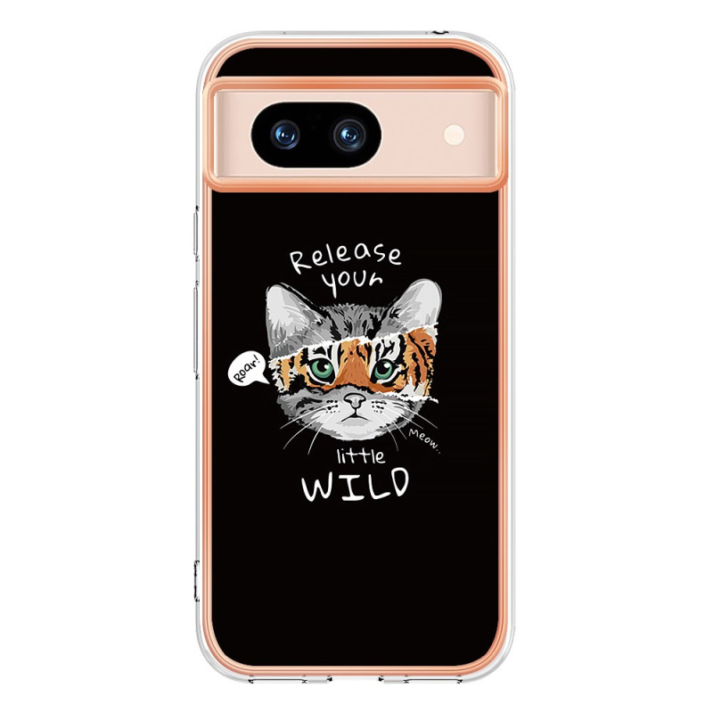 Google Pixel 8A Cat and Tiger Cover