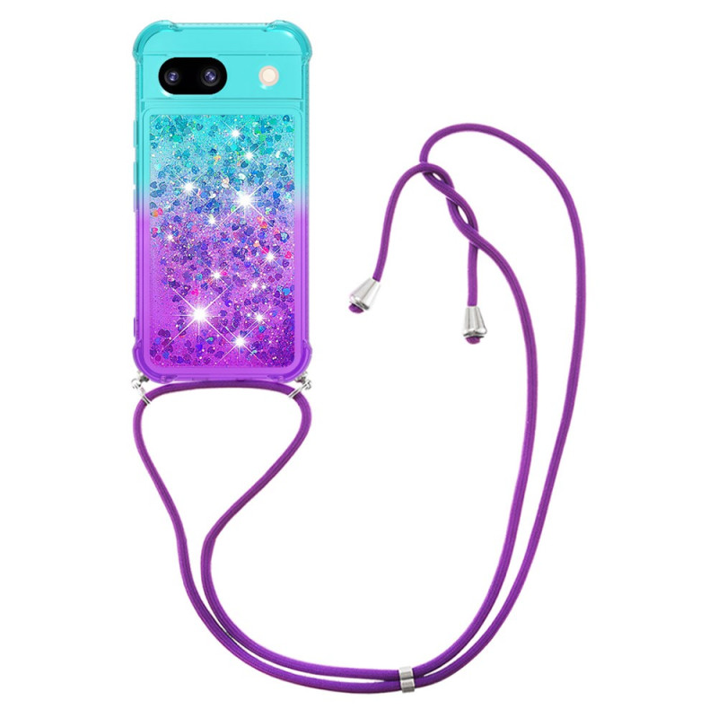 Corded Phone Cover Google Pixel 8A Gradient Glitter