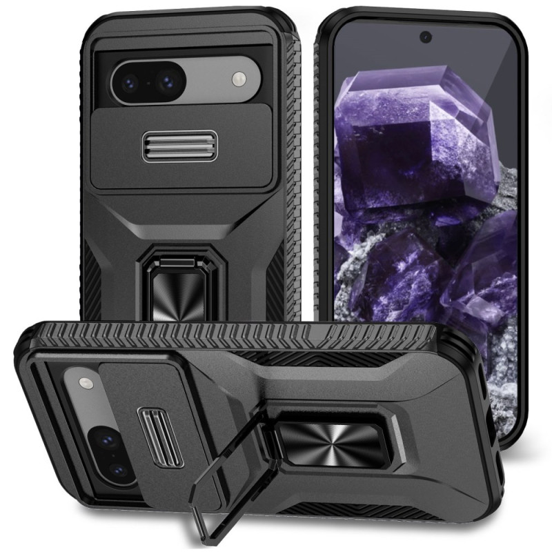 Google Pixel 8A Shockproof Case with Sliding Window and Stand