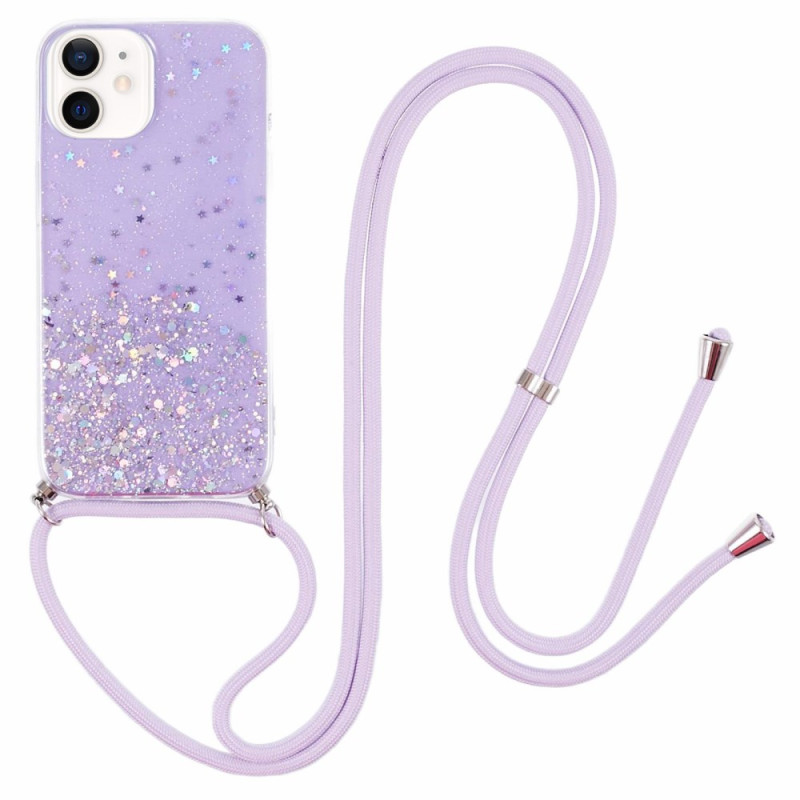 Drawstring Case iPhone 12 / 12 Pro Discreet Glitter