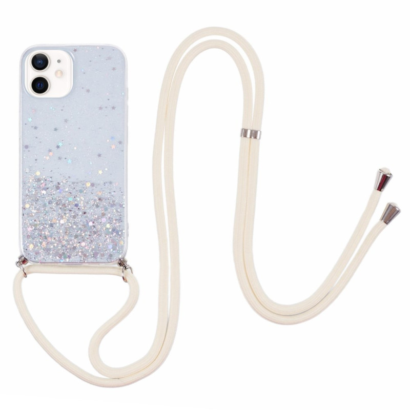 Drawstring Case iPhone 12 / 12 Pro Discreet Glitter