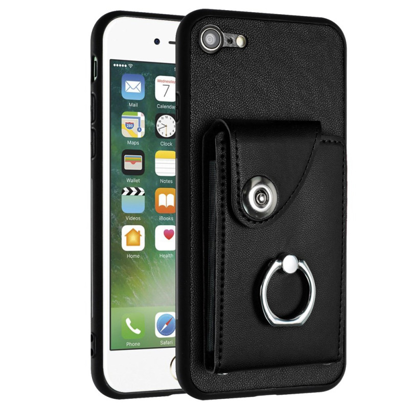 The
ather-effect iPhone SE 3 / SE 2 / 8 /7 Case Cardholder and Ring Holder