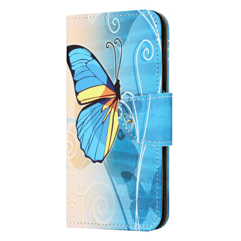 Samsung Galaxy Xcover 7 Yellow and Blue Butterfly Case