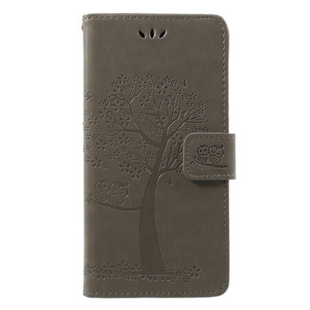 Case Huawei Honor 9 Lite Tree and Owls with Strap