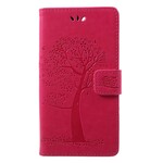 Case Huawei Honor 9 Lite Tree and Owls with Strap