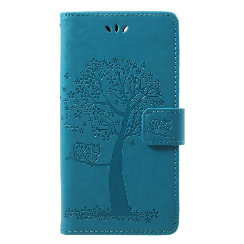 Case Huawei Honor 9 Lite Tree and Owls with Strap