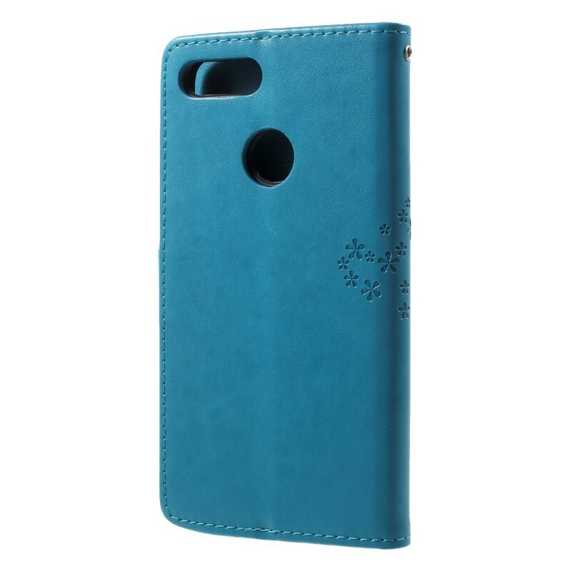 Case Huawei Honor 9 Lite Tree and Owls with Strap