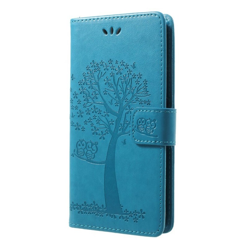 Case Huawei Honor 9 Lite Tree and Owls with Strap