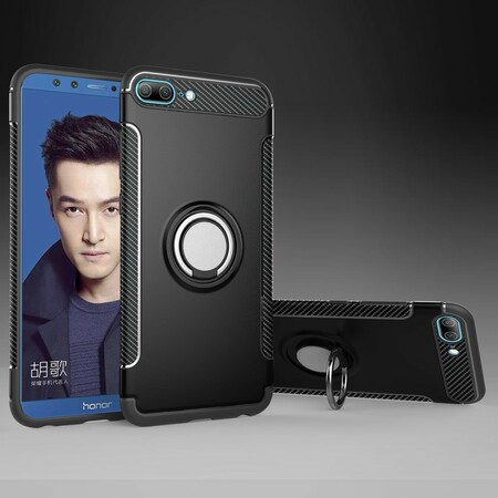 Huawei Honor 9 Lite Carbon Fiber Magnetic Ring Case