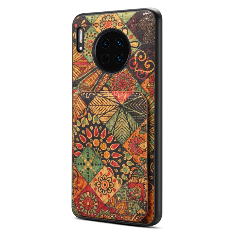 Huawei Mate 30 Floral Case Card Holder Support