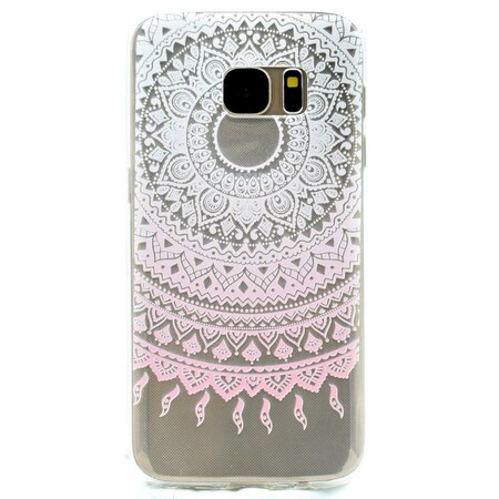 Samsung Galaxy S7 Transparent Mandala Color Case