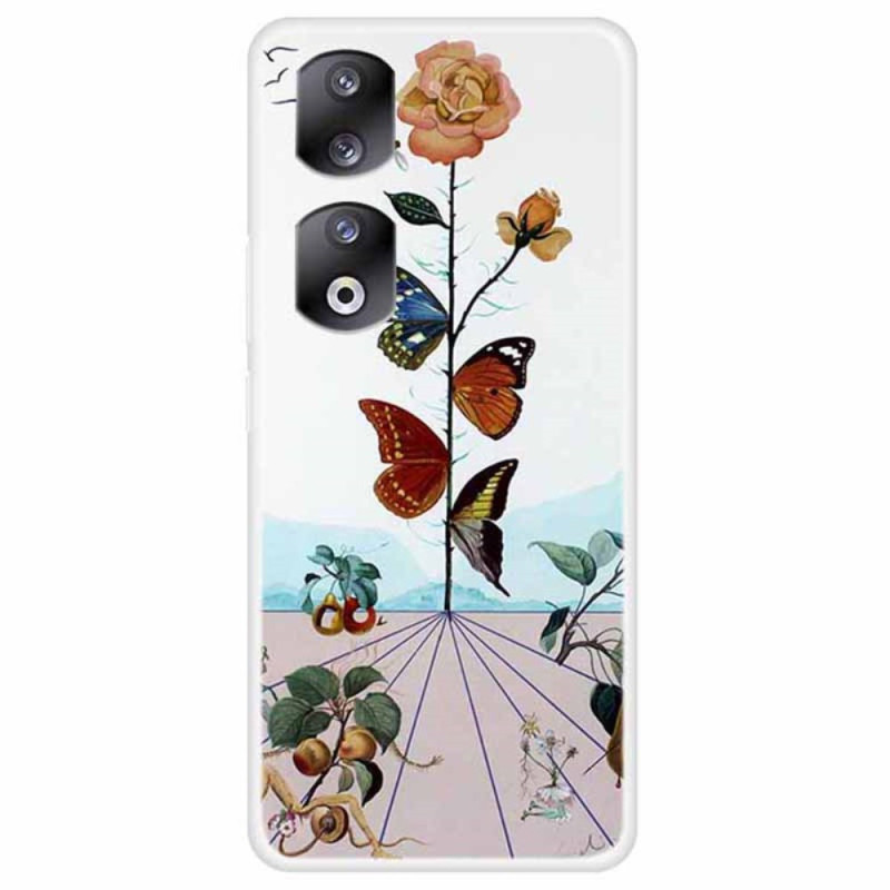 Honor 90 Case Flowers and Butterflies