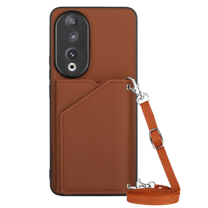 Honor 90 case with card holder and shoulder strap