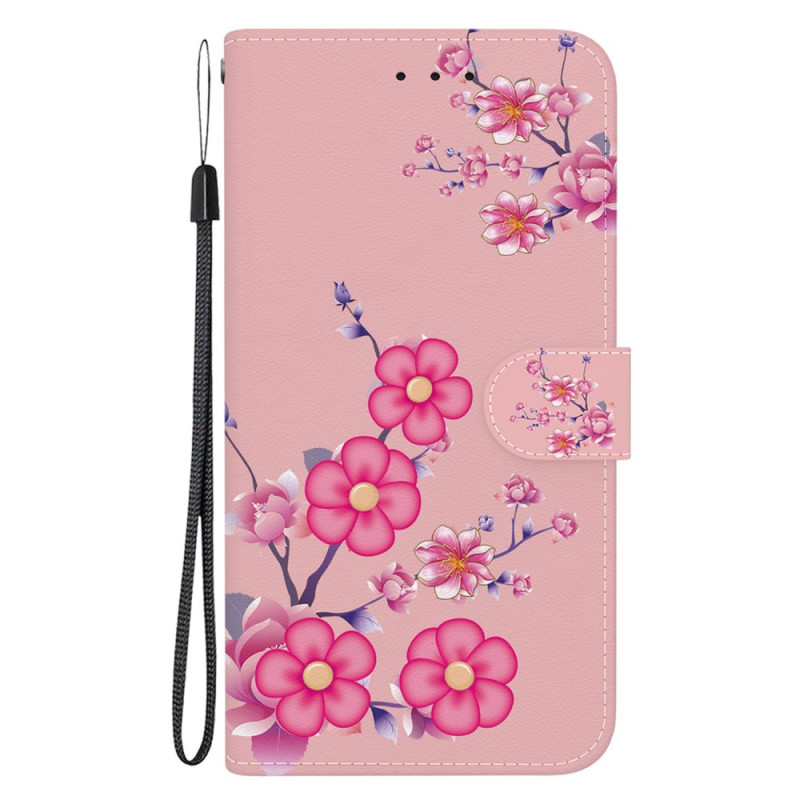 Honor 90 Sakura Pattern Lanyard Case